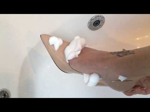 Short video preview: Shaving cream in heels