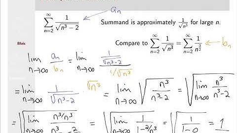 Limit Comparison Test Examples 22