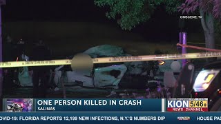 One person killed in Salinas car crash