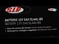 Batterie SIP 12V 5Ah SLA4L-BS für Scooter 50cc
