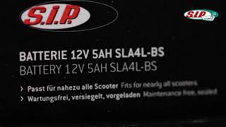 Batterie SIP 12V 5Ah SLA4L-BS für Scooter 50cc
