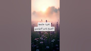 تلاوة خاشعة للشيخ ياسر الدوسري