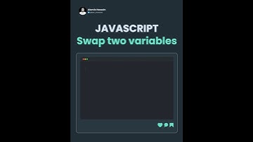 How to swap two variables in javascript