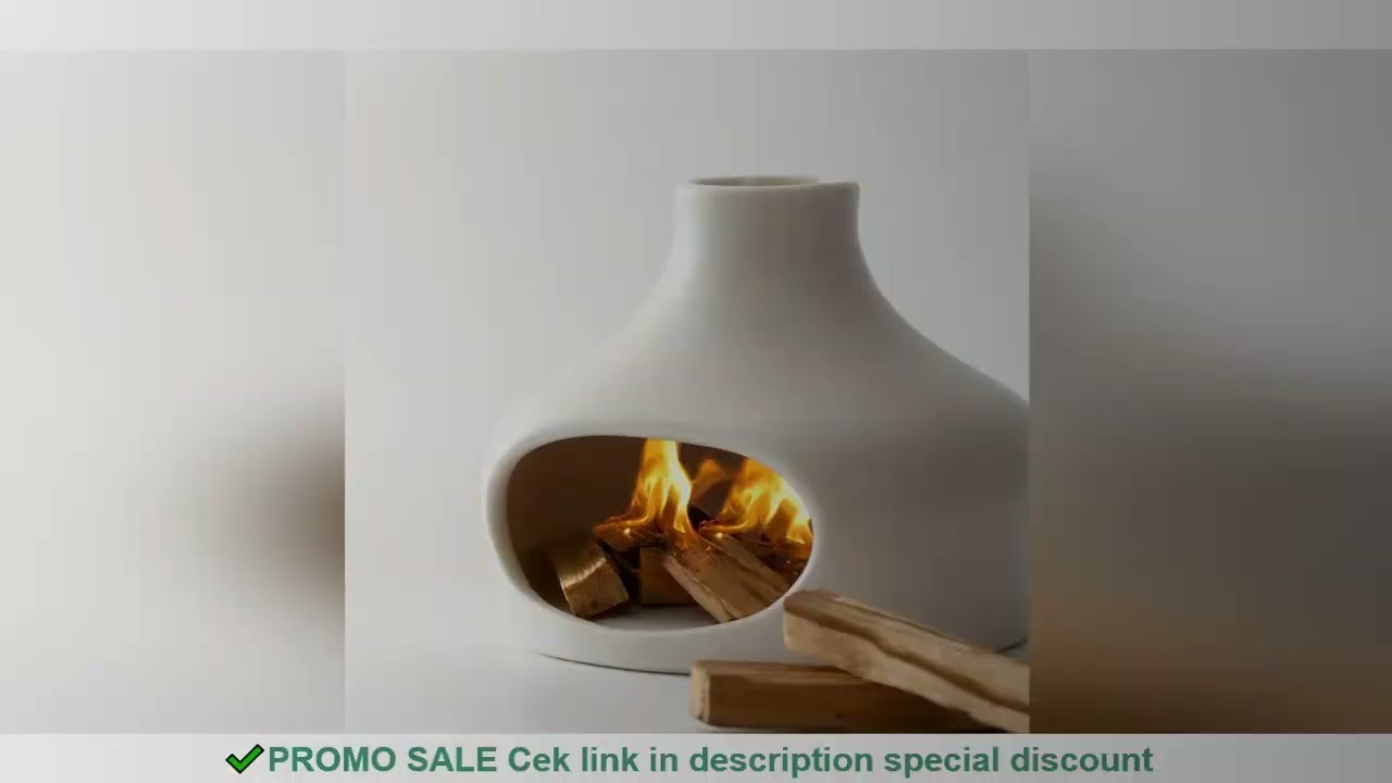 Elegant Ceramic Palo Santo & Sage Burner with Chimney - Perfect for Meditation, Yoga, and Aromathera