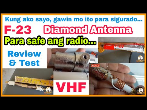 F23 Diamond Antenna | Review and Test | Gawin muna ito para hindi masira ang radio | SWR Check