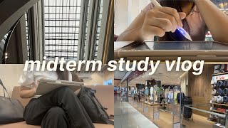 productive midterm study  📁 cafe study, research study, birthday glimpse, tanghulu, \& muji cafe 🍵