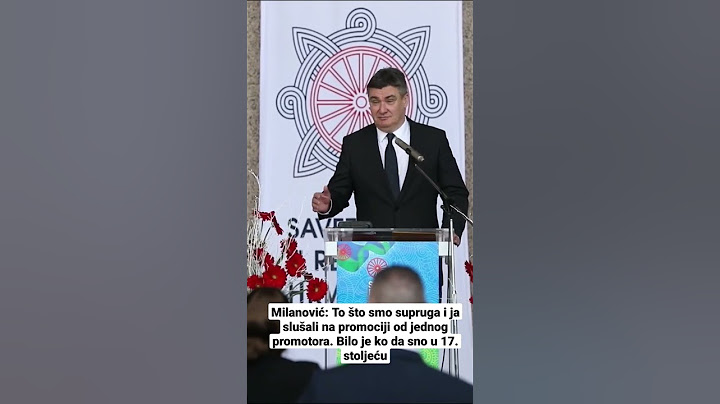 Milanović: To što smo supruga i ja slušali na promociji, bilo je ko da smo u 17. stoljeću #shorts