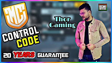 (2022) Thor Gaming New 4 finger claw Control code 2.0 & Sensitivity code ll BGMI ll Evil Daxter