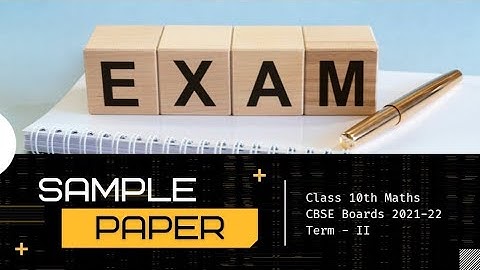 CBSE Sample Question Paper Solved || Class 10th Maths || 2021 - 22 || By Ramneet Sir