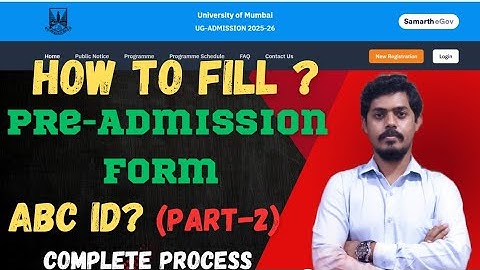 How to Create an ABC ID ? कैसे बनाएं ABC ID? Pre-Admission of Mumbai University l Mukund Sir