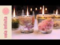 VELA ECOLÓGICA INFINITA de agua y aceite 🕯