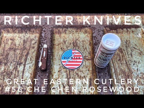 Richter Knives Episode  GREAT EASTERN CUTLERY 562123EO CHE CHEN ROSEWOOD