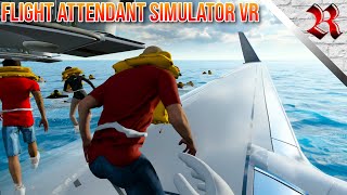 Evacuating A Crashed Airplane In VR Is Wild | Flight Attendant Simulator VR