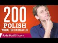 200 Polish Words for Everyday Life - Basic Vocabulary #10