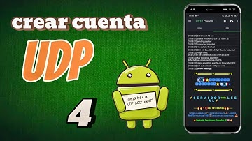 CREA tu cuenta UDP para HTTP Custom en 5 MINUTOS!