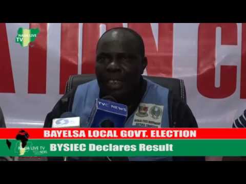 Bayelsa Local Government Election: BYSIEC Declares PDP Candidates winner of all Eight LGA's [VIDEO]