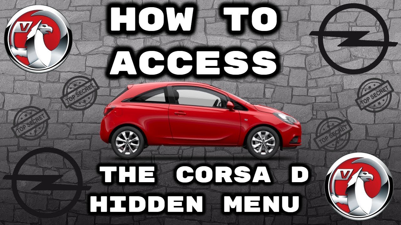 Vauxhall Opel Corsa D Hidden Menu 17 Youtube
