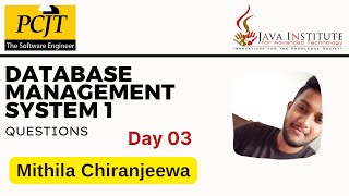 Database Management System Question 2 | Java | PCJT 3