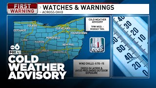 Wednesday Forecast: Temps to remain painfully low across Ohio this week