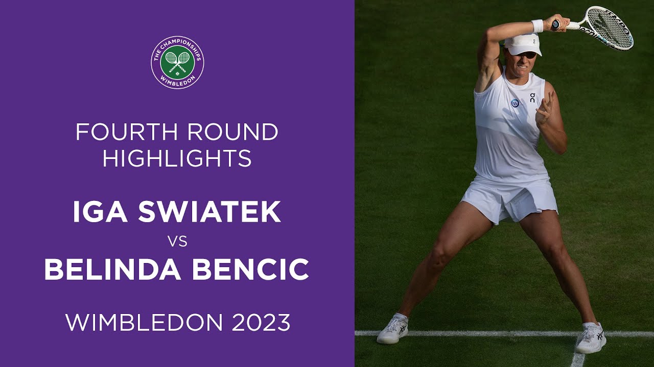 Iga Swiatek vs Belinda Bencic | Fourth Round Highlights | Wimbledon 2023