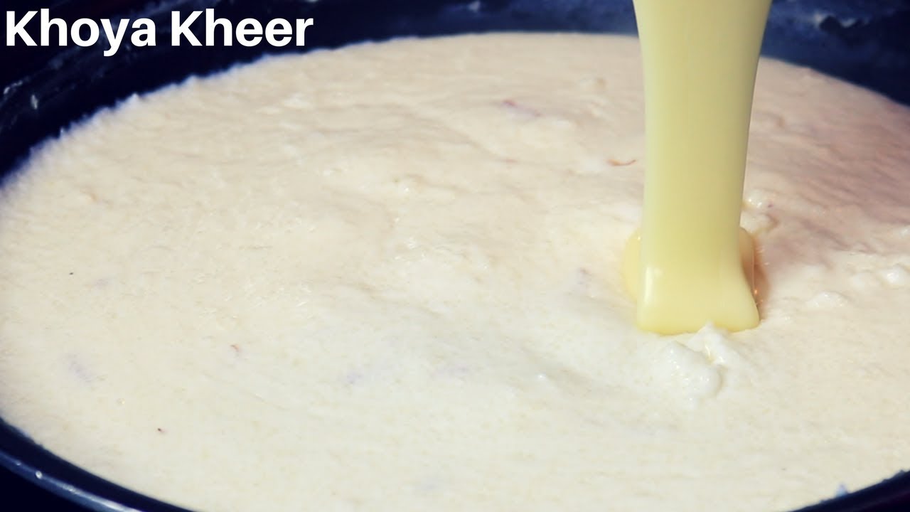 Khoya Rice Kheer Recipe Indian Style Rice Kheer Eid Special Fatima's