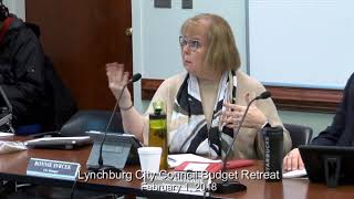 Lynchburg City Council Budget Retreat  Part 1, February 1, 2018