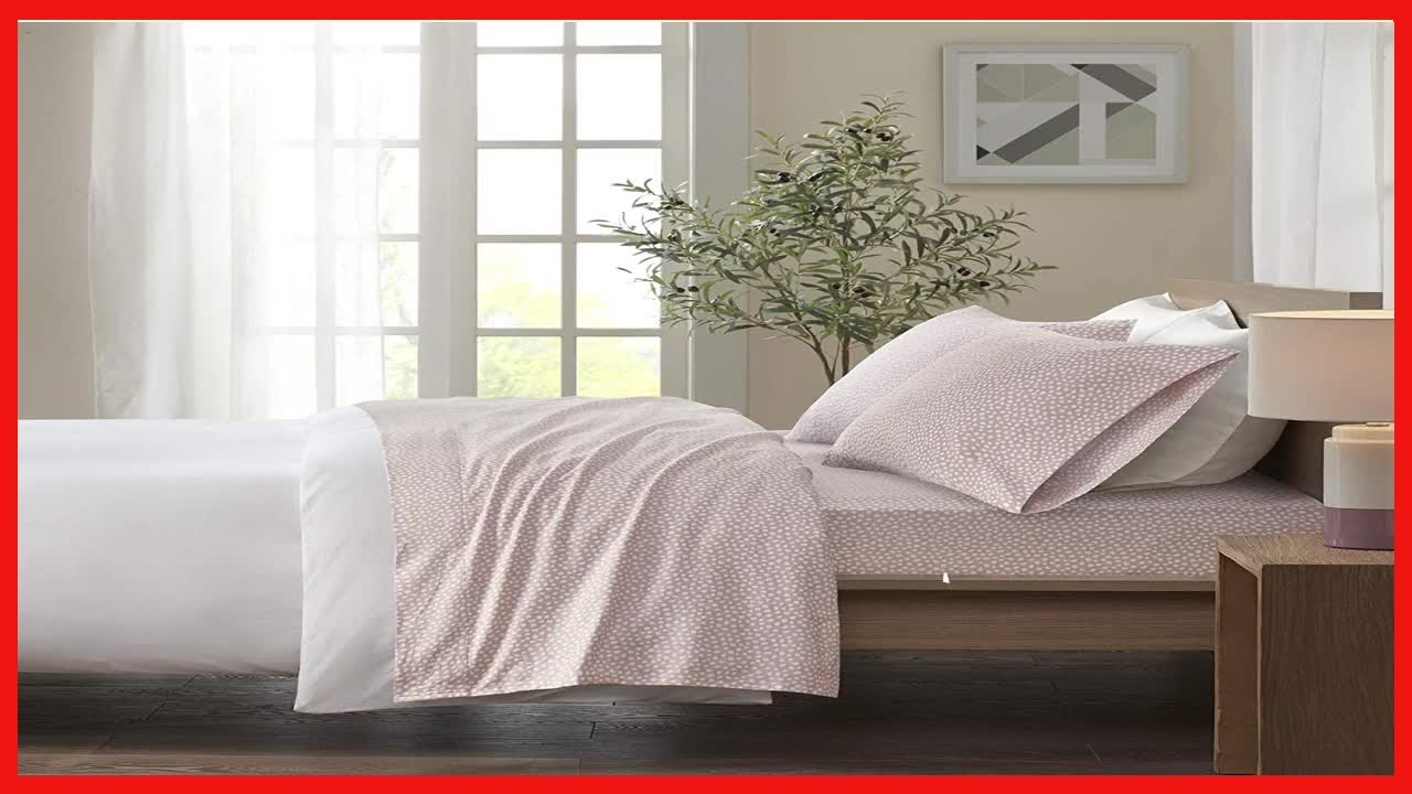 True North by Sleep Philosophy Cozy Flannel Warm 100% Cotton Sheet - Novelty Print Animals Stars Cut