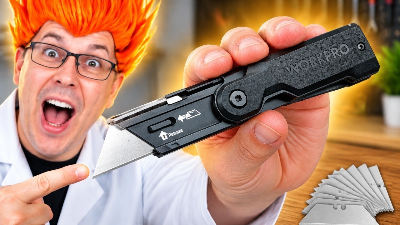 Check Out this Mini Folding Utility Knife - YouTube
