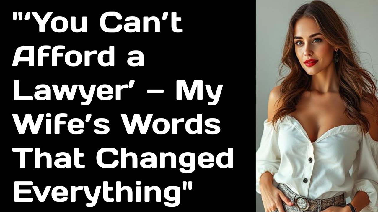 "‘You Can’t Afford a Lawyer’ — My Wife’s Words That Changed Everything" 