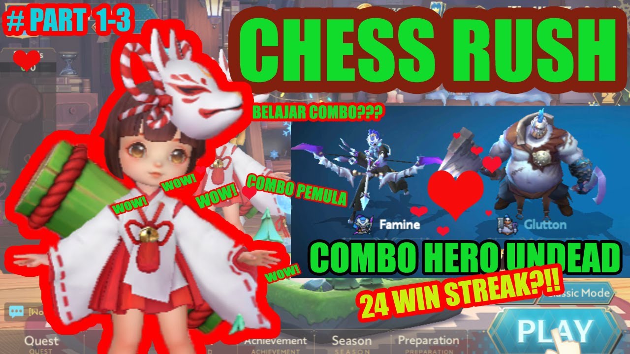 COMBO LEGENDARIS UNDEAD OCEAN?? 24 WIN STREAK!! CHESS RUSH