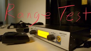 RANGE TEST: Leicozic SR2050/L300 IEM bodypack receiver with the Leicozic 1/2 RU transmitter