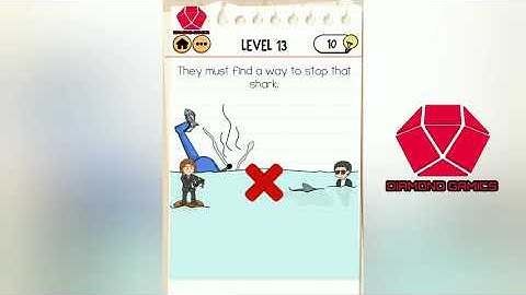 Brain Test 2 Smith and Joe Part 1 Level 13 they must find a way to stop that shark