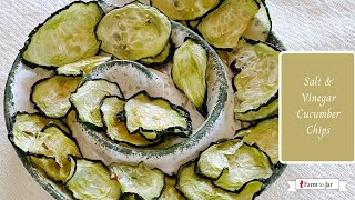 How to make Salt & Vinegar Cucumber Chips - Dehydrator or oven-baked Baked Salt And Vinegar Chips