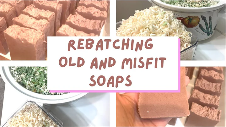 One way I rebatch my old or misfit soap bars creating a new soap !!!