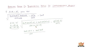How to solve problems based on trigonometric ratios of complementary angles? - Vol 8/10