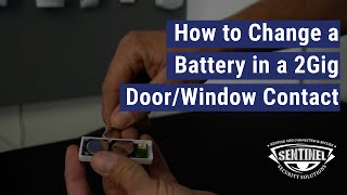 Door/Window Sensor | How to Replace the Batteries in a Wireless Thin Door Window Contact - 2gig 345