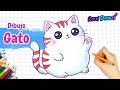 Cómo dibujar GATO ADORABLE - Dibujos paso a paso fáciles ????✨