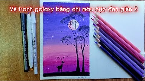 Hình ảnh hướng dẫn tô màu galaxy