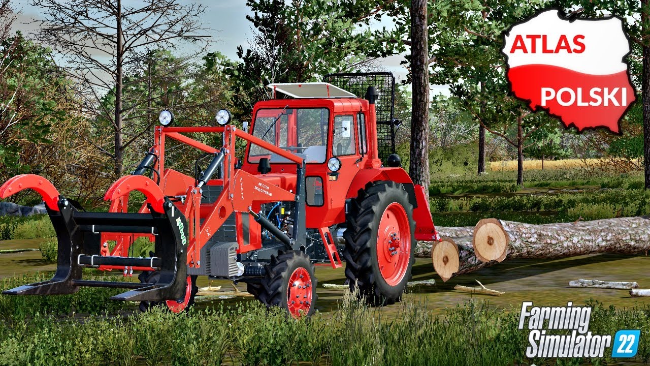 Zdziechów FS22 - Zrywka drewna. ☆ FS 22 ☆ Atlas Polski ㋡ Anton - YouTube