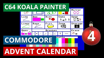 December #4 - The C64 Koala painter program - Commodore advent calendar 2021