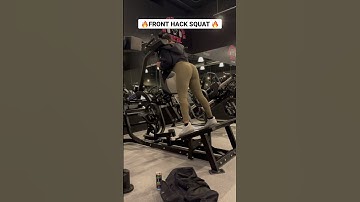 Front hack squat 🔥 #squat