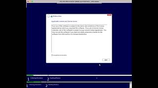 Windows 10 install steps for VirtIO based  , Disk Setup and install walk thru -part1