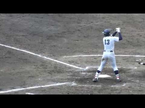 第98回夏季神奈川大会2回戦【ブレ有】横浜高校・1年万波中正　バッティング