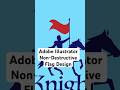 Adobe Illustrator Non-Destructive Flag Design #illustrator