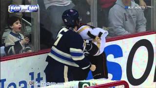 Lubomir Visnovsky vs Derick Brassard Feb 12, 2012