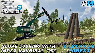 Slope logging with IMPEX HANNIBAL T50, building a machine yard | Silverrun Forest | FS 22 | ep #19