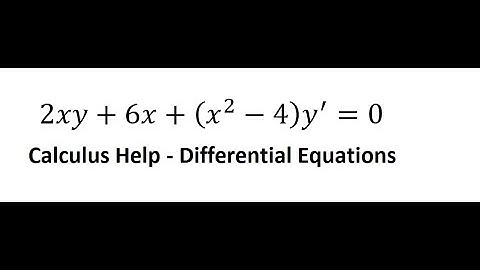 Calculus Help: Separable Differential Equations: 2xy+6x+(x^2-4) y
