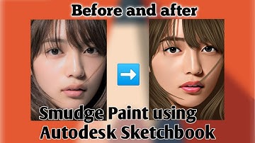 3D SMUDGE PAINT SKIN TONE TUTORIAL USING AUTODESK SKETCHBOOK (PART 1)
