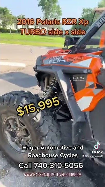 2016 Polaris RZR Turbo Side by Side - YouTube