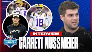 Garrett Nussmeier NFL Combine Interview: Ups &amp; Downs of 2025 season &amp; his dad coaching in the NFL